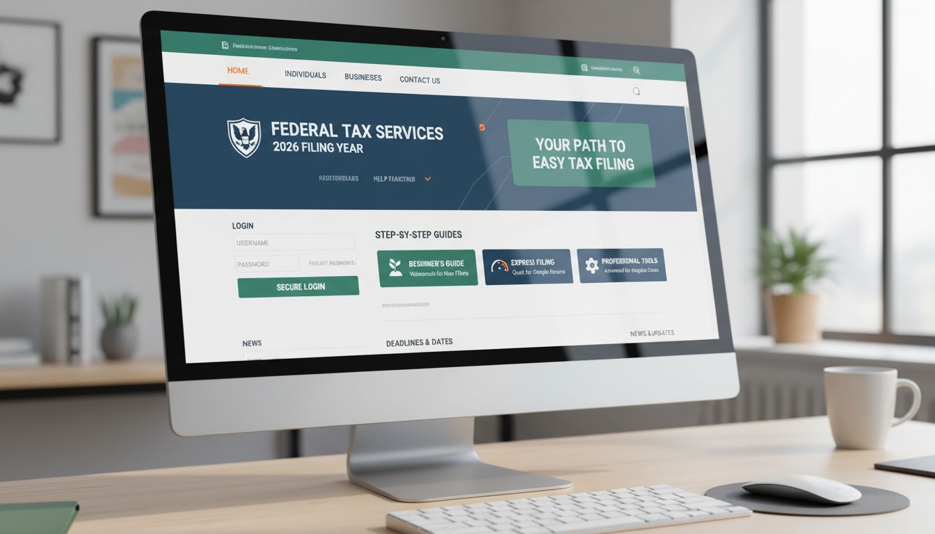 2026년 국세청 홈택스 로그인 및 메뉴 탐색 과정을 보여주는 컴퓨터 화면 실사 이미지