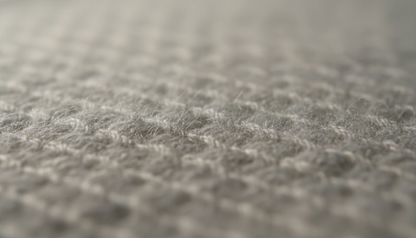 캐시미어 니트의 섬세하고 가는 섬유를 클로즈업한 모습