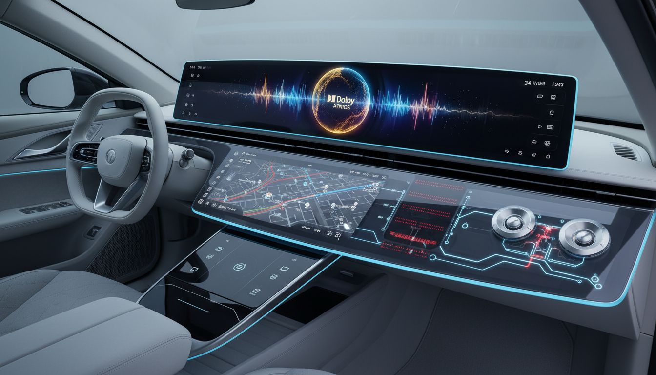 첨단 인포테인먼트와 고성능 오디오 시스템, 라이더 센서가 탑재된 루시드 에어의 최첨단 운전석 콕핏
