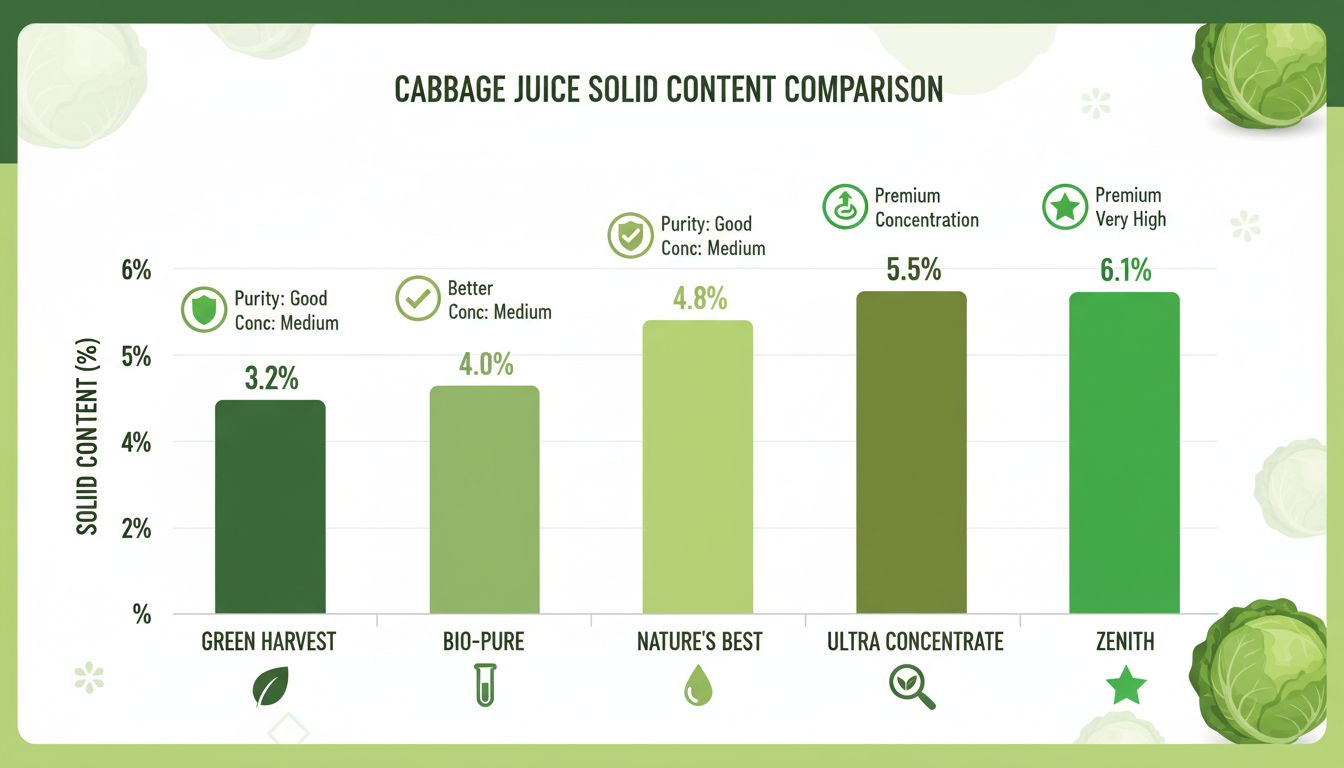 제품별 고형분 함량을 시각적으로 비교하는 인포그래픽 이미지